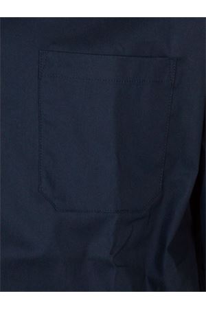 Camicia bowling misto cotone blu YES LONDON | XCM7228BLU